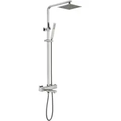 BelBagno KRAFT-VSCM-T-IN Душевая стойка с термостатическим смесителем и изливом, картридж VERNET, сатин фото