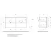 BelBagno UNO-1200-4C-SO-СO База под раковину подвесная с фрезерованными ручками по всей длине фасада с четырьмя выкатн. ящ., Бежевый матовый, 1200x455x608