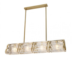 07598-100,36 Люстра Тира латунь w100*18 h200 E14 4*40W. ТМ Kink Light