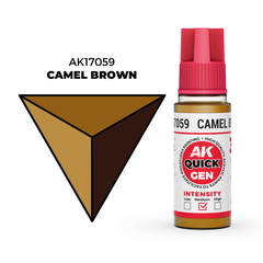 AK Interactive Camel Brown Quick Gen - контрастная акриловая краска, 18 мл
