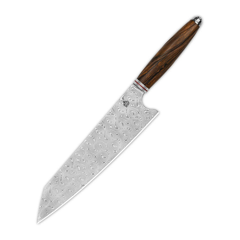 Кухонный нож QSP Kritsuke, сталь ламинированный дамаск, QS-KK-004B