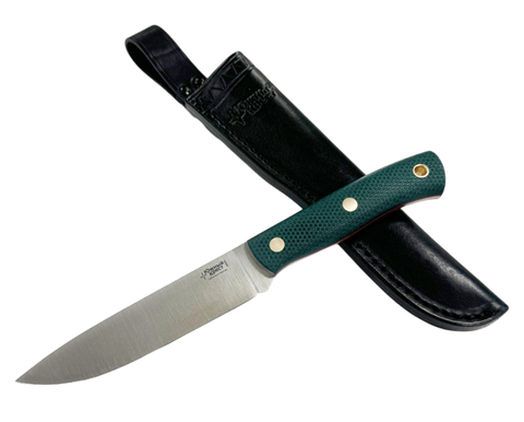 Нож ТКК (2,5), N690, микарта изумруд, насечка 243.0752