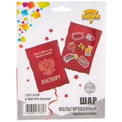 Шар К Фигура, Паспорт, 21''/53 см, 1 шт.