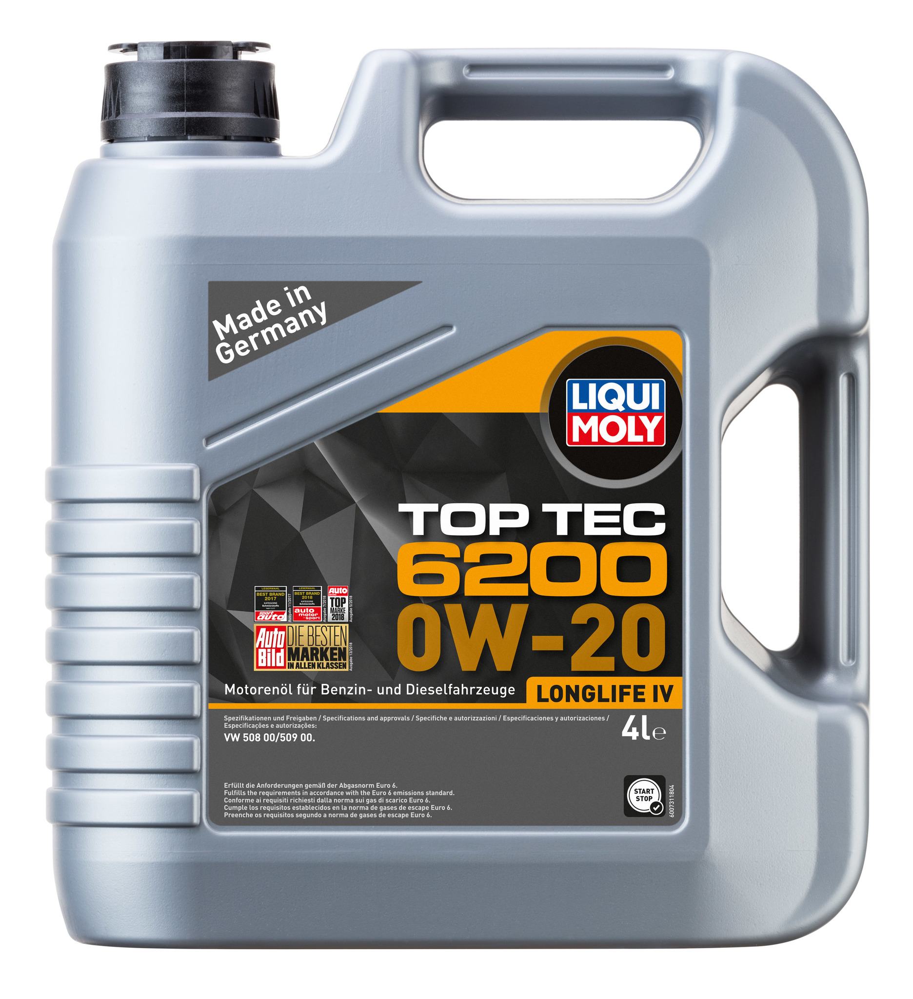Моторное масло Liqui Moly Top Tec 6200 0W20 НС-синтетическое 4л