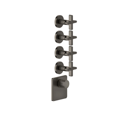 Gessi Inciso 58348#299 Встраиваемый термостатический смеситель на 4 источника, резьба 3/4