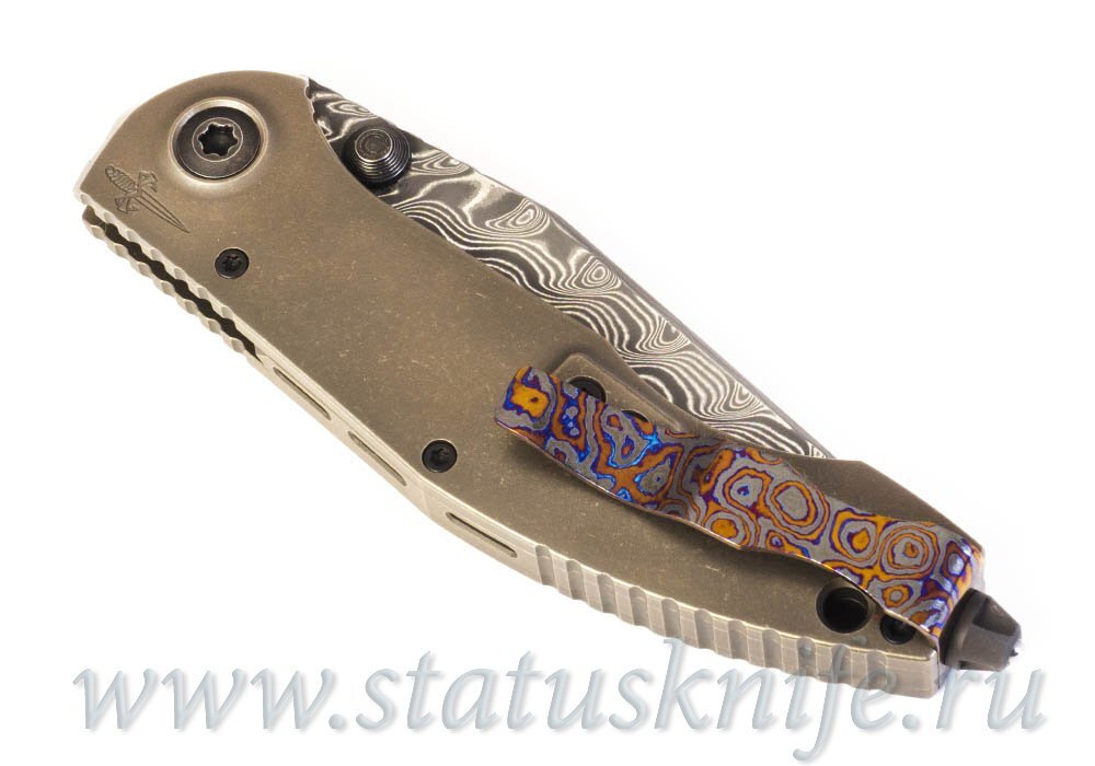 Нож CKF Sokosha One-Off (дамаск с травлением, желтый карбон)