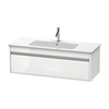 Duravit Ketho KT642102222 База под раковину, 1 ящик, 410x1200x475 HG, цвет белый глянцевый
