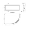 Ravak CI01000000 Ванна ROSA 140x105 L белая