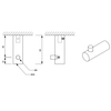 Decor Walther Bar 0856760 Крючок, цвет: чёрный