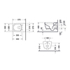 Duravit ME by Starck 45290900A11 (25290900001+002009) Комплект: подвесной унитаз Rimless 252909+ сиденье с мягким закрыванием