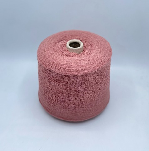 Бобинная пряжа (пр.Италия),art-Souple 1500м/100гр. 58% Хлопок, 10% Кашемир, 32% Полиэстер, цвет-Сухая роза(369/867), арт.35053