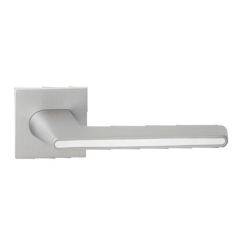 Ручка раздельная ABRISS R21.190 MCP/WH матовый хром/белый