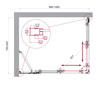 BelBagno Luce LUCE-AH-21-100/80-C-CR Душевой уголок, 100x80, цвет: хром