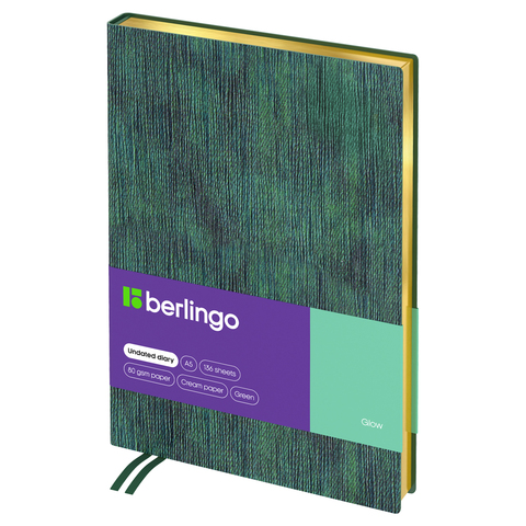 Ежедневник недатированный, А5, 136л., кожзам, Berlingo 