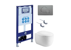 Aquatek SET Aquatek АЛЬТАИР cm-070 4в1 SET Aquatek АЛЬТАИР cm-070 4в1 (рама Aquatek INS-0000025 +крепление KKI-0000002 +кнопка KDI-0000070 +унитаз AQ1980-00 +тонкое сиденье с механиз) фото
