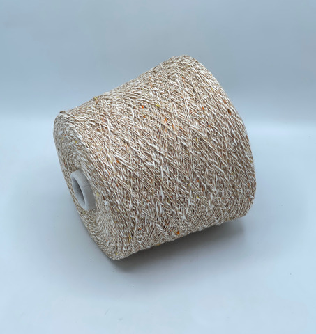 Luxury Producttion by Ri.Go, Wave, 240м. 78% Хлопок, 17% Вискоза, 5%Люрекс, Золотисто-молочное мулине(433/420), 39573