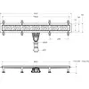 Cezares SLIDER-LD-80-Cr Душевой лоток 80 см
