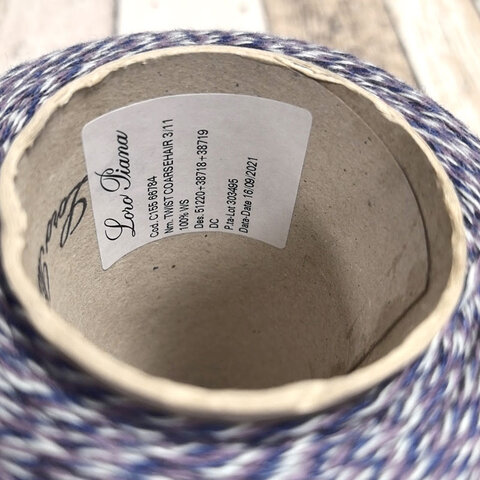 Кашемир LORO PIANA TWIST COARSEHAIR 3/13 серо-сине-сиреневый, мулине