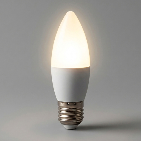 Лампа светодиодная LED 7вт E27 теплый матовая свеча LB-97 25758 FERON