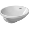 Duravit Architec 468400022 Раковина 40 см, без отв., встраиваемая снизу, шлифованная, с переливом, цвет: белый