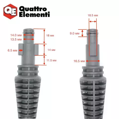Насадка на пистолет QUATTRO ELEMENTI для VERONA 140 / 150, NAPOLI 160. щелевая (веерная) (242-311-001)