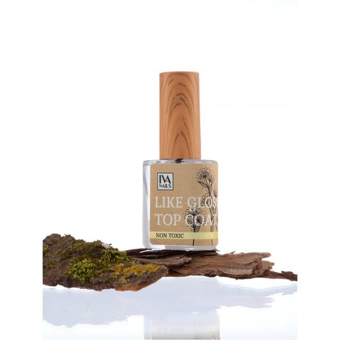 IVA nails LIKE GLOSS TOP COAT (Топ покрытие гель-эффект) 10ml