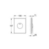 GROHE Skate 38672SD0 Клавиша смыва для унитаза