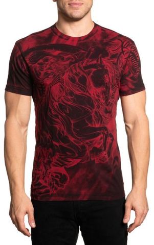 Xtreme Couture | Футболка мужская PALE HORSE X1935 от Affliction перед на модели