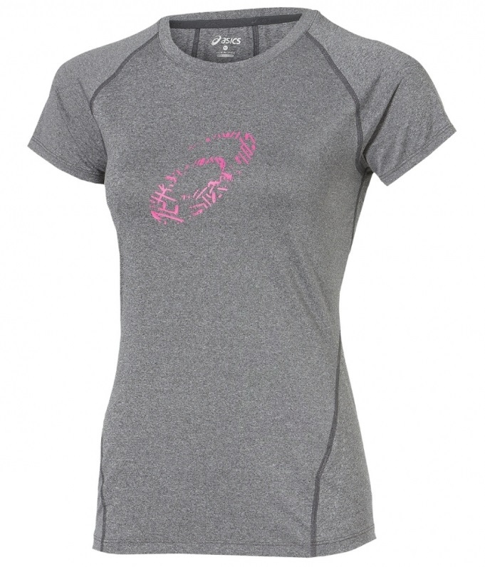 Футболка Asics Graphic Top женская серая - 3