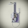 Timo Tetra-Thermo SX-0199/03SM Душевая система встраиваемая с термостатом, цвет: чёрный