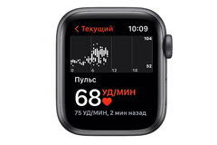 Смарт часы Apple Watch SE GPS, 40mm Space Grey Aluminium Case with Midnight Sport Band - Regular (MKQ13GK/A)