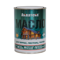 Масло для террас, лестниц, полов Акватекс, матовое, бесцветное, 0,75 л, 205703