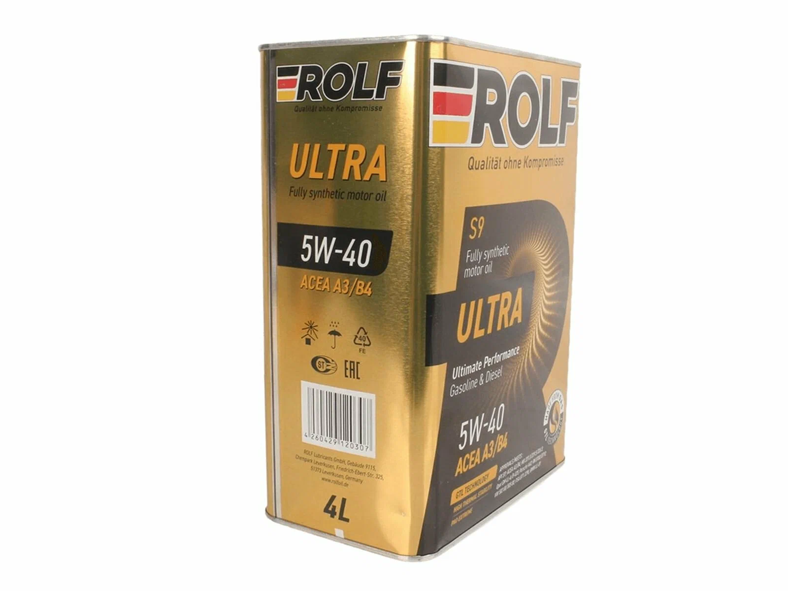 Моторное масло ROLF ULTRA 5W-40 A3/B4 SP, (металл), синтетическое 4л
