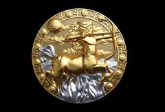 Силиконовый молд № 390 Знак зодиака Стрелец большой 6 см