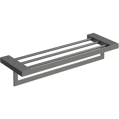 Boheme 10737-GM Полка для полотенец Qubic Gun Metal