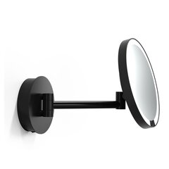 Decor Walther Round 0125660 Косметическое зеркало с подсветкой, цвет: чёрный фото
