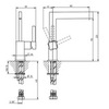 Bellosta Zehn 7505/N4/B/S Смеситель для раковины с высоким изливом