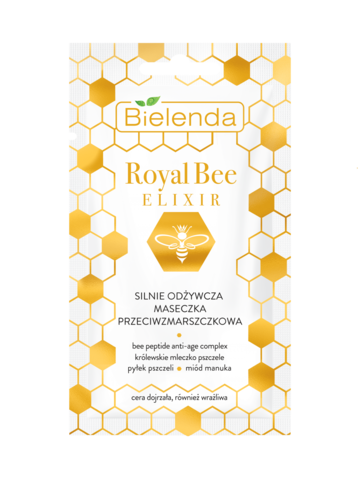 ROYAL BEE ELIXIR Сильно питательная маска для лица против морщин 8 г