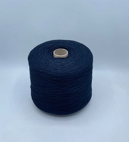 Бобинная пряжа (пр.Италия), art.Cotone, 350м/100 гр. 100%Хлопок, цвет-Морская глубина , арт.34777
