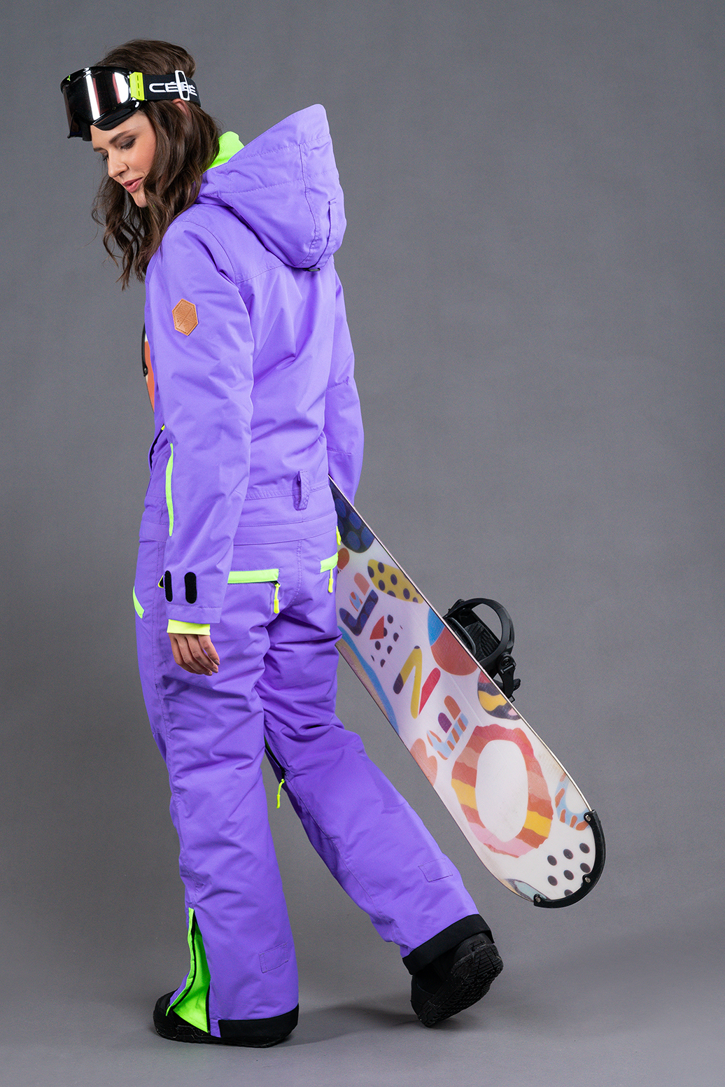 COOL ZONE 19 Twin One Colour женский сноубордический комбинезон фиолет - 6