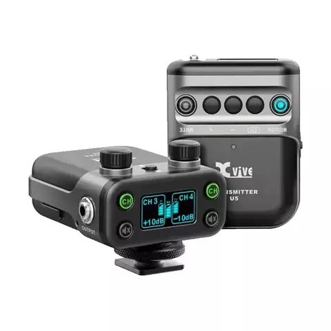 XVIVE U5 1 transmitter +1 reseiver+ 1lavalier microphone беспроводная система для видеокаиер с петличным микрофоном