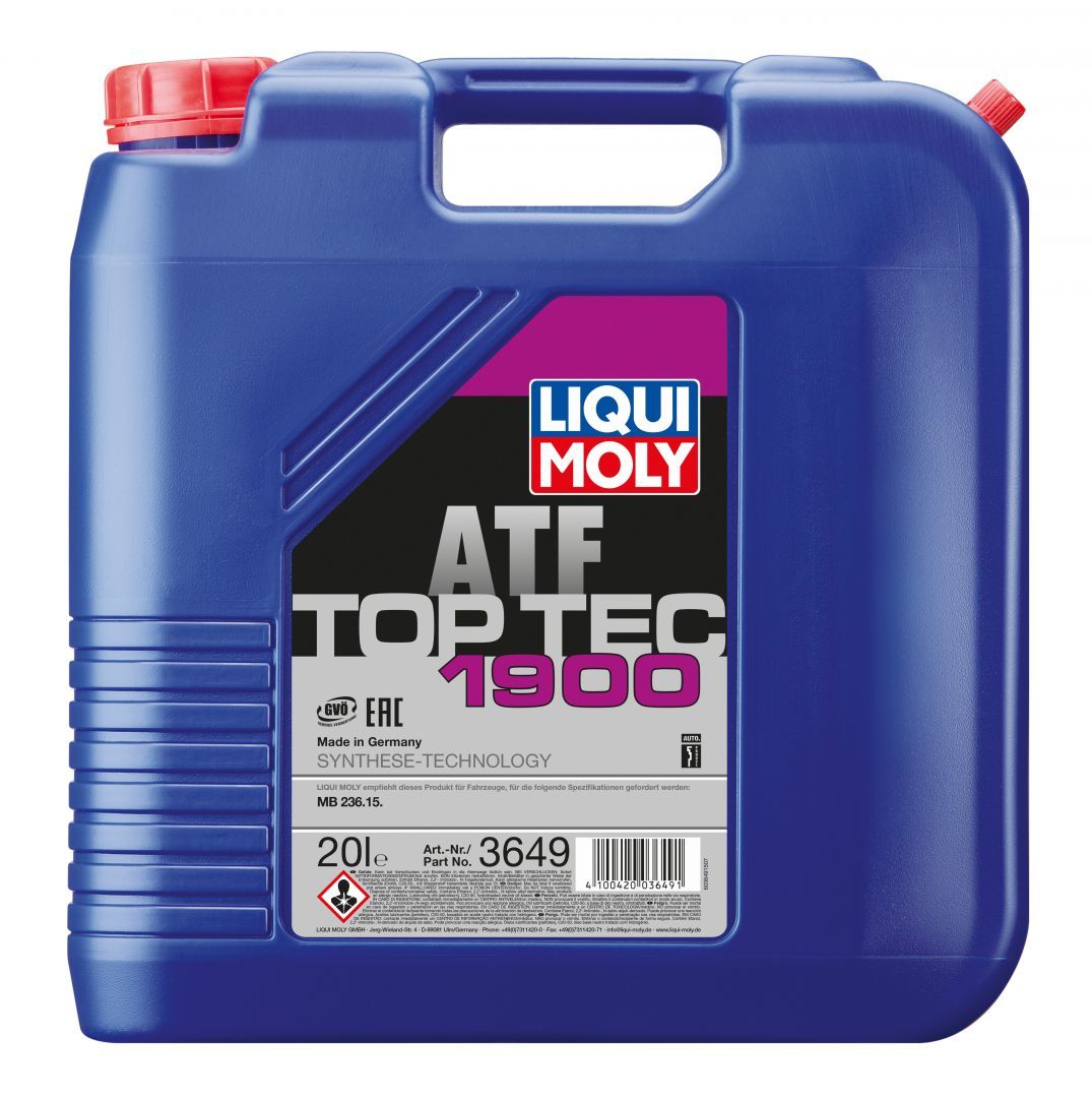 Трансмиссионное масло Liqui Moly Top Tec ATF 1900 НС-синтетическое 20л