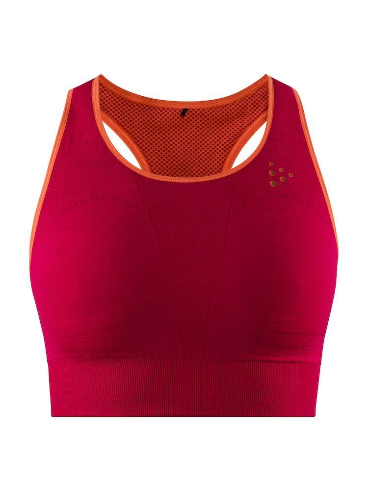 Craft Fuseknit Mid Impact спортивный топ женский red