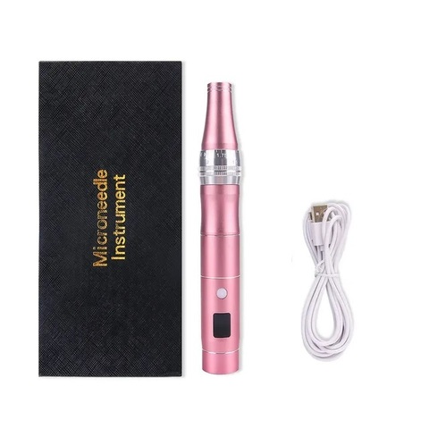 Дермапен Microneedle Instrument Q-3 (работа на аккумуляторе). Цвет Pink