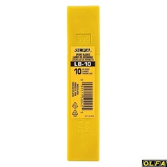 OLFA 18 мм, 10 шт, в пластиковом кейсе, сегментированные лезвия (OL-LB-10)