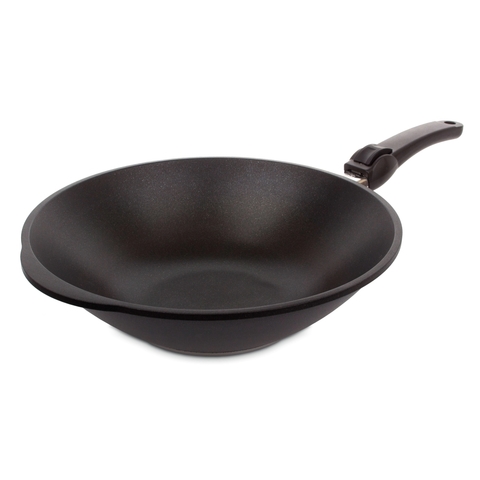 Вок 32 см (3,0 л), съемная ручка, AMT Frying Pans Titan арт. AMT I-1132S