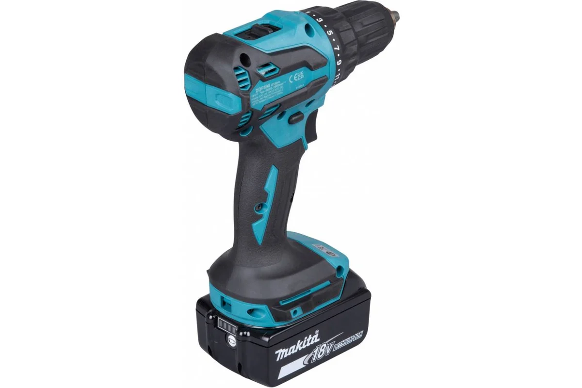 Дрель-шуруповерт ударная аккумуляторная Makita LXT 18В BL XPT, 13мм, 50/27Нм DHP490Z