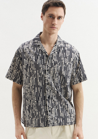 Рубашка KARL LAGERFELD JEANS Ss Aop Shirt с коротким рукавом