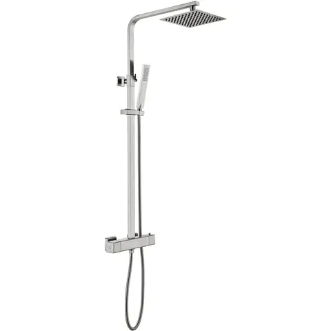 BelBagno KRAFT-DOCM-T-IN Душевая стойка с термостатическим смесителем, картридж VERNET, сатин