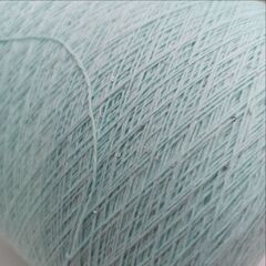 Cotton Sequin One 100% хлопок, пайетка 1мм 1000м/100гр 004 Ментол + серебро